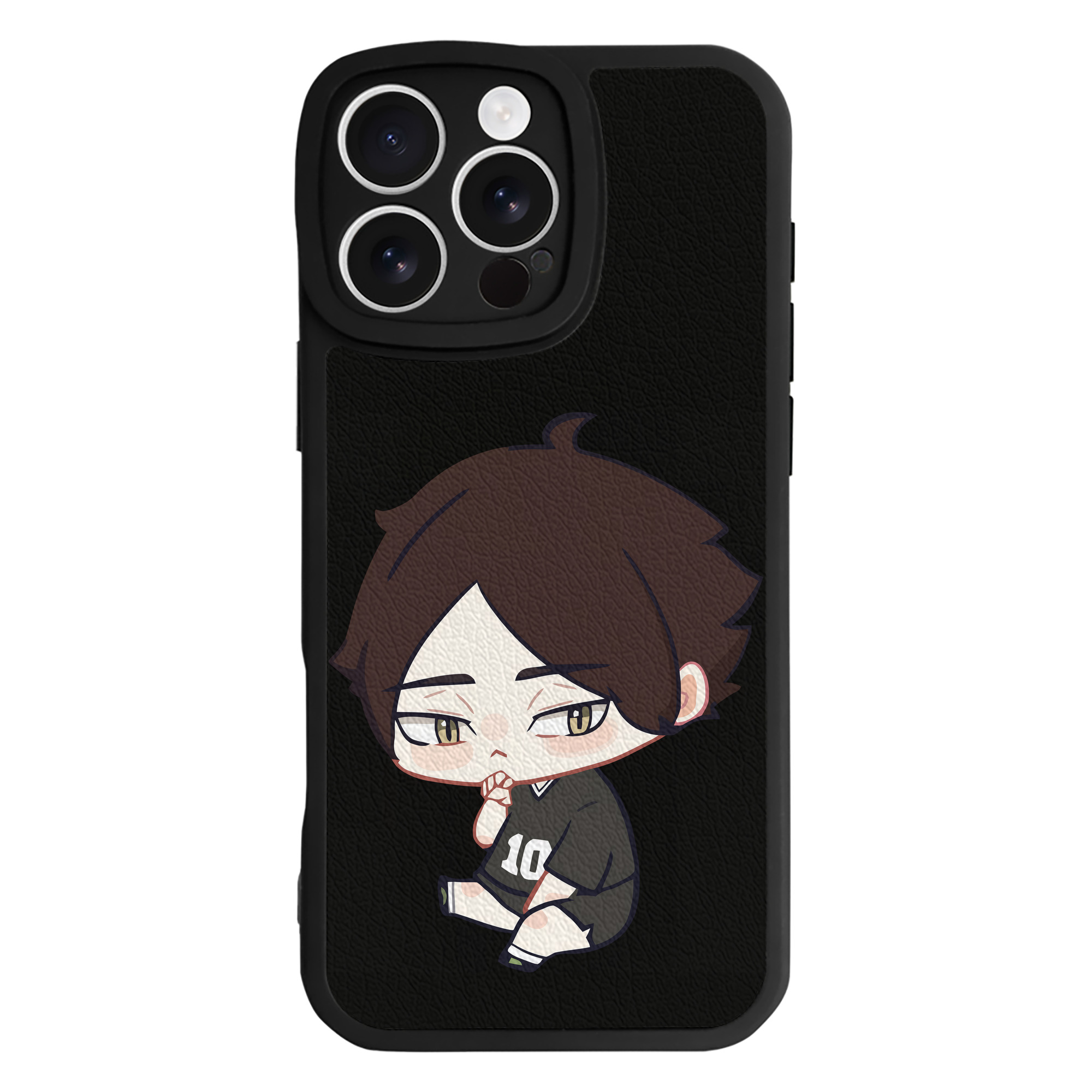 （画像用） ハイキュー!! Haikyu!! 【iPhone 16シリーズ対応】シリコンスマホケース（レザー調） 材質：シリコン